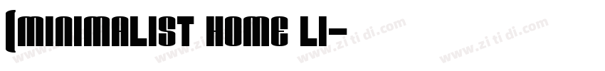 (Minimalist Home Li字体转换